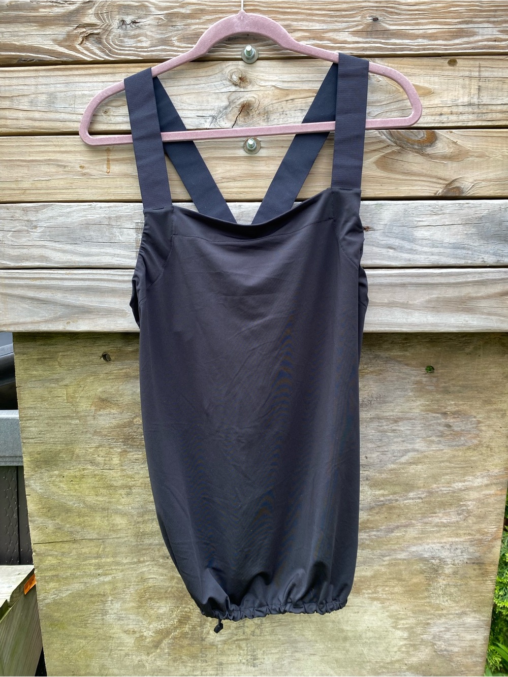 Gap Body Fit Black Strappy Workout Tank Size Large
